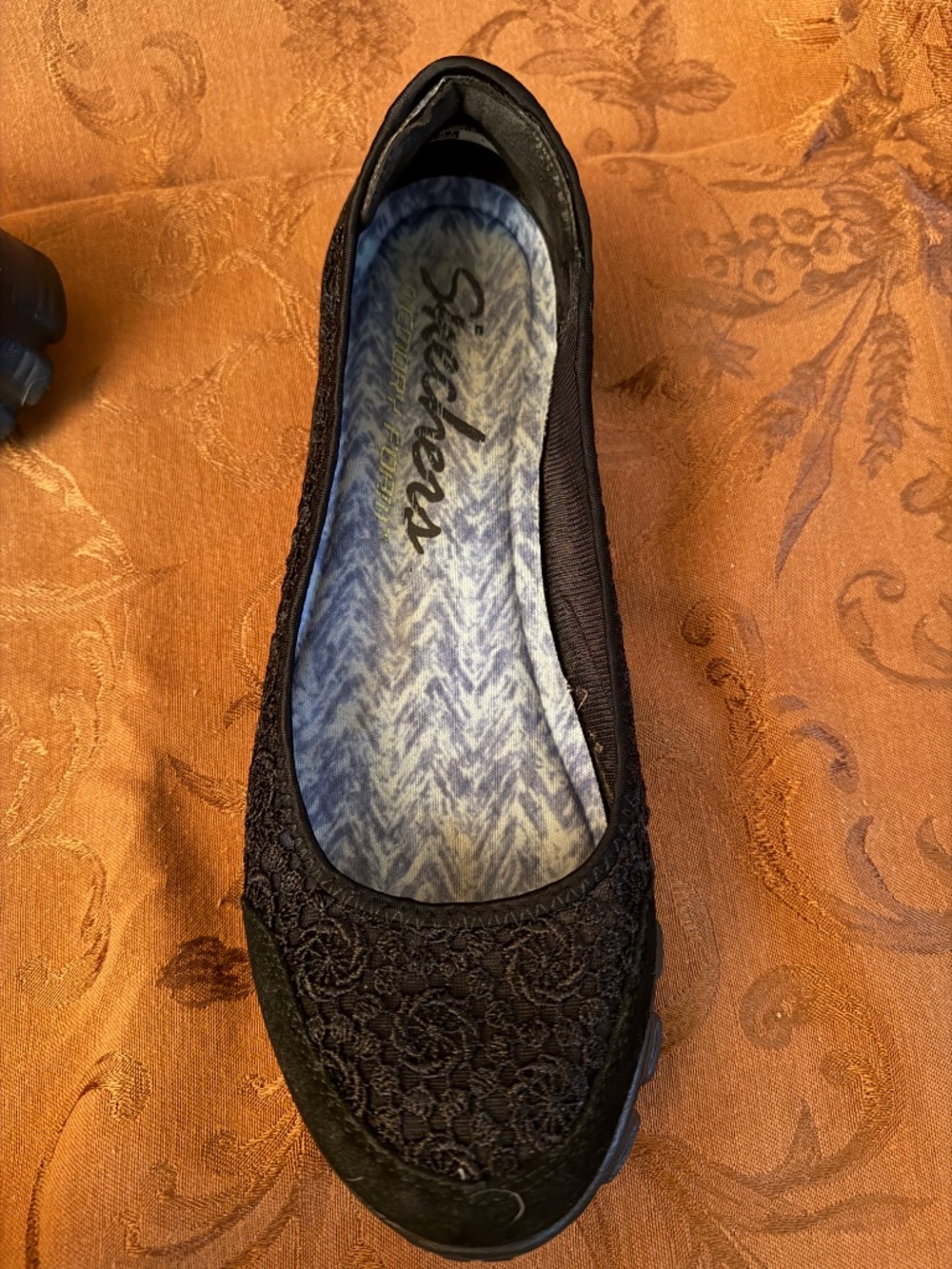 Skechers EZ Flex 2-Flighty black slip on ballet flats sz 9 - Picture 3 of 11